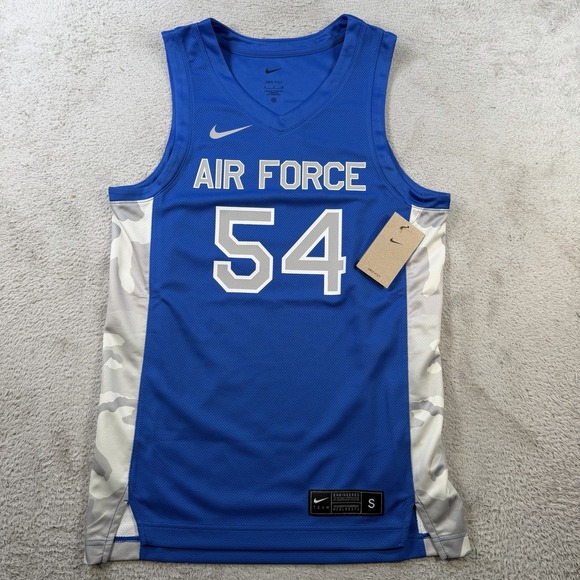 Nike Other - Nike Air Force Falcons Jersey Mens Small Blue Basketball Camo Dri-Fit #54